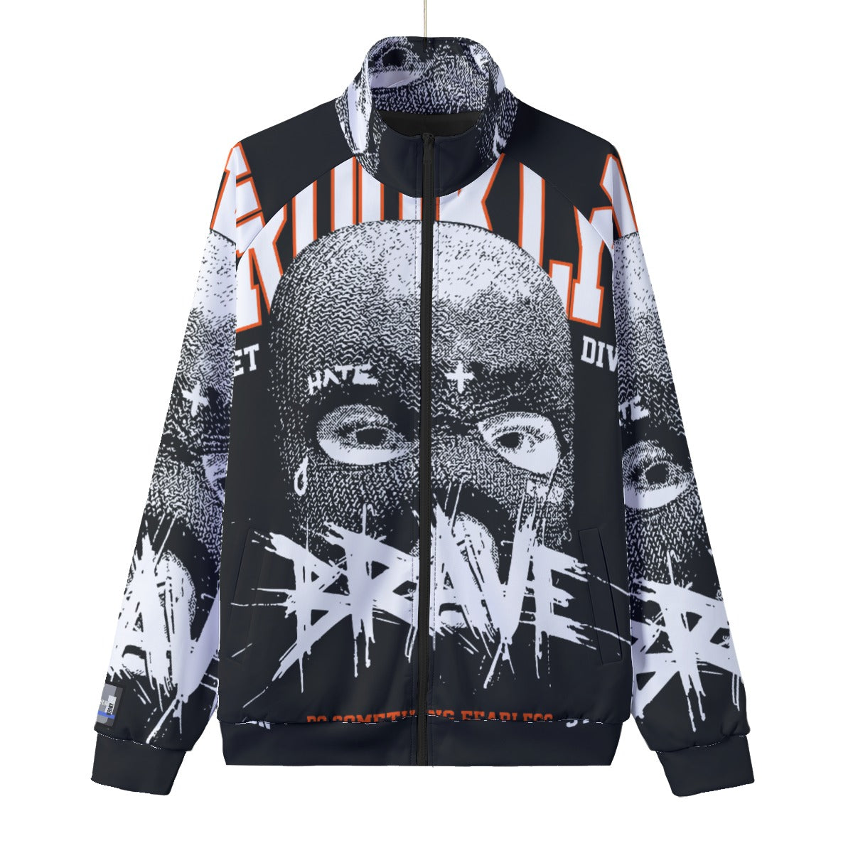 Euphoriyum Theory Unisex Stand Collar Jacket with Urban Ski Mask Design