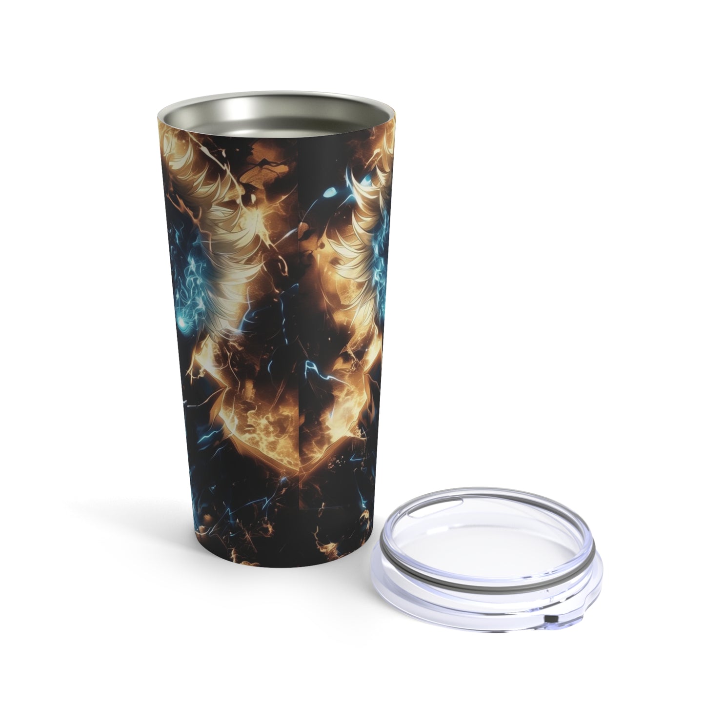 Blue blazed eyes Tumbler 20oz