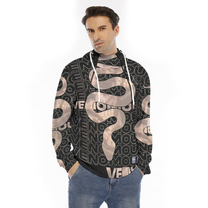 Men's Double Zip Hoodie with Placket by Euphoriyum Theory LLC | Scuba Fabric
