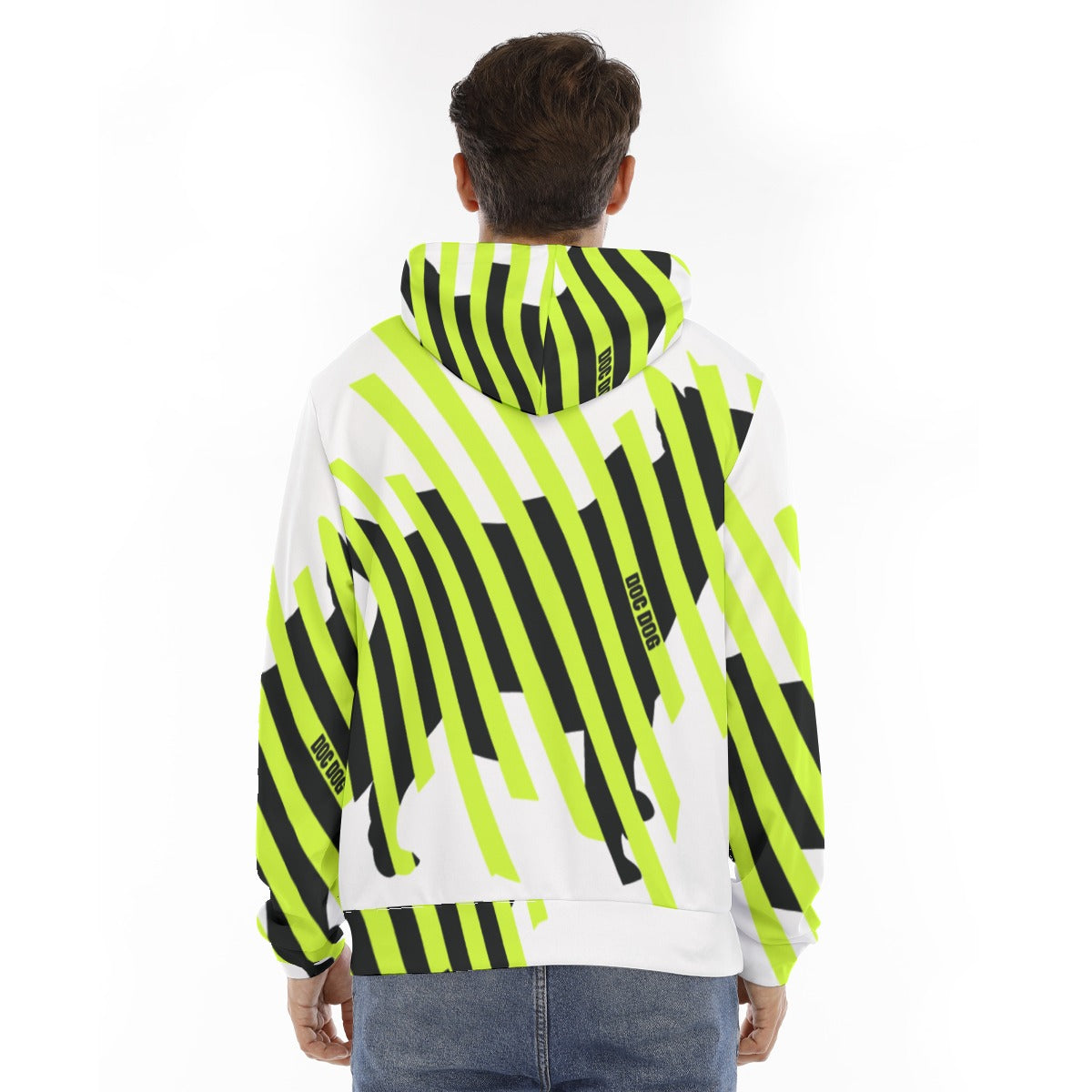 Men's Double Zip Hoodie with Placket by Euphoriyum Theory LLC | Scuba Fabric