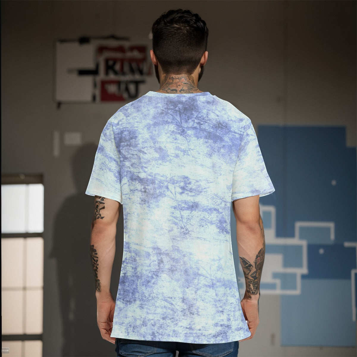 All-Over Print Men's O-Neck T-Shirt | 190GSM Cotton