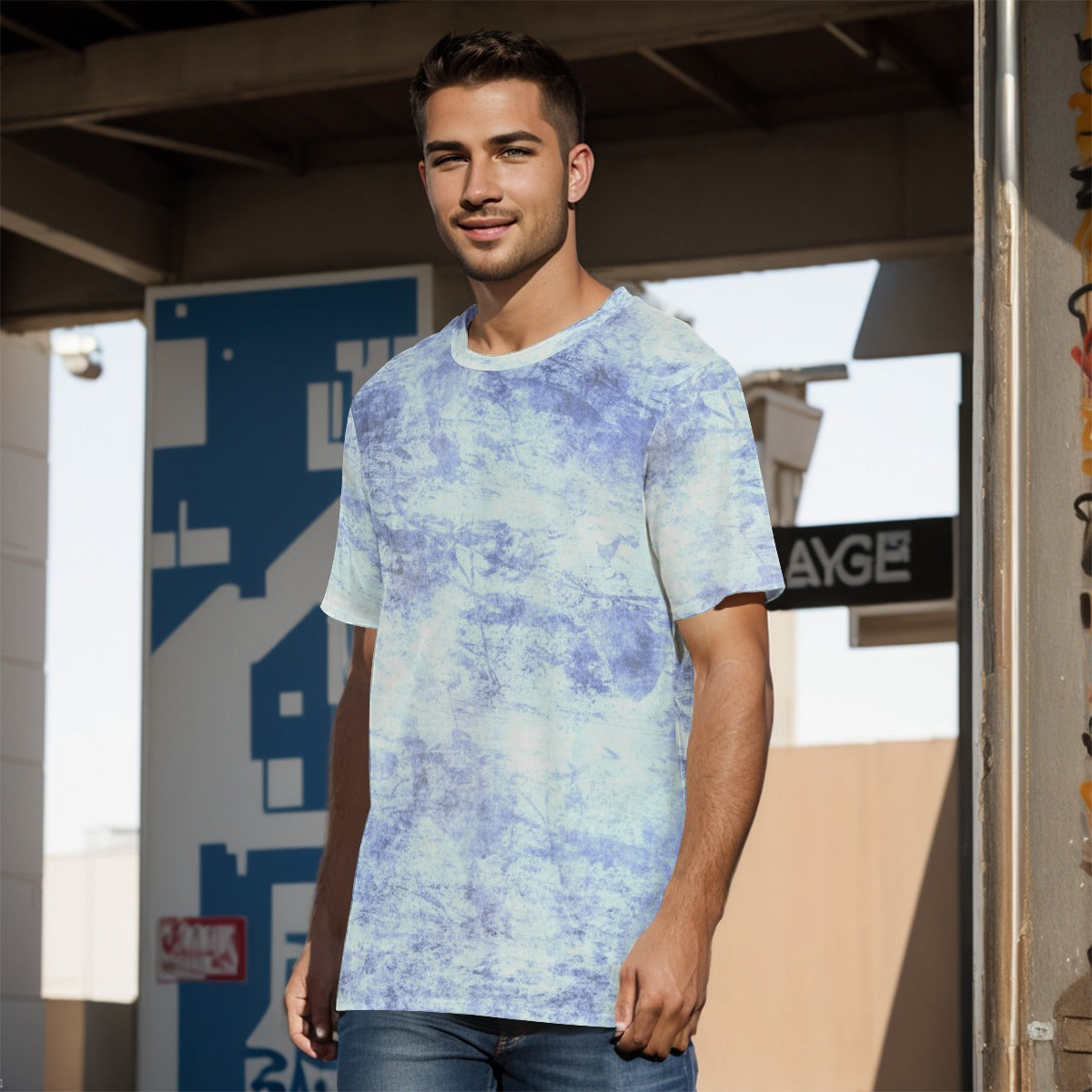 All-Over Print Men's O-Neck T-Shirt | 190GSM Cotton