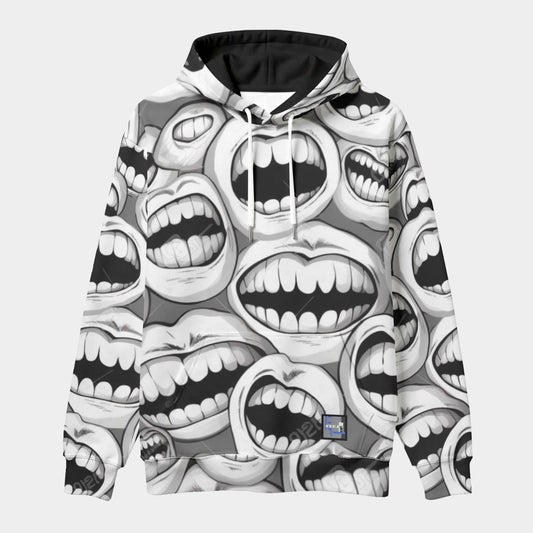 Euphoriyum Theory Men's Scuba Hoodie with Drawstring Pocket and Black Inner Hood