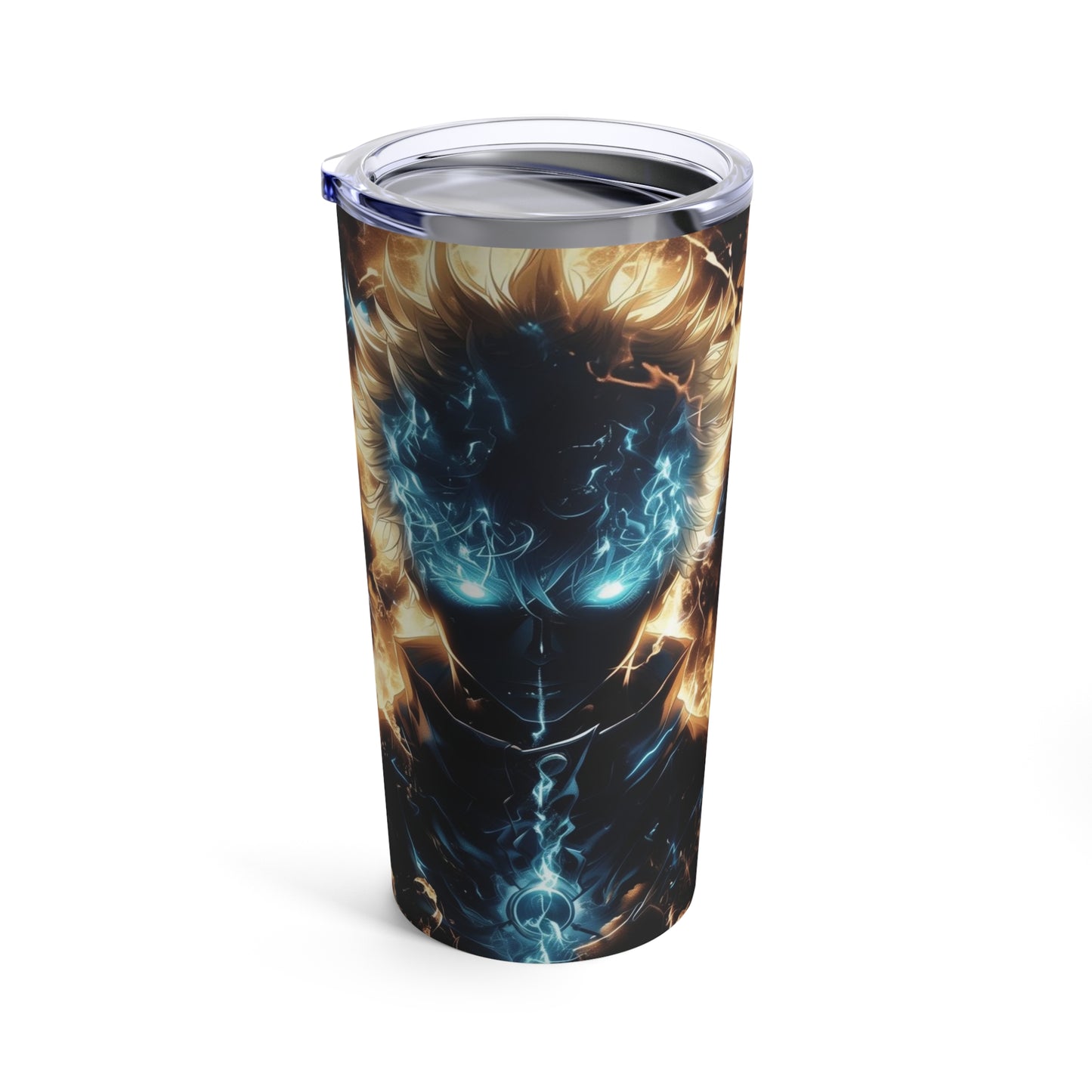 Blue blazed eyes Tumbler 20oz